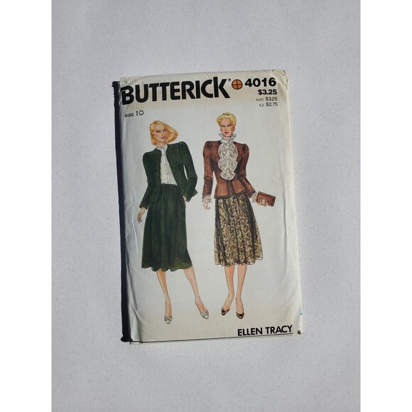 Butterick 4016 - Misses Jacket, Blouse, & Skirt - Size 10 - Uncut&Factory Folded - Picture 1 of 2